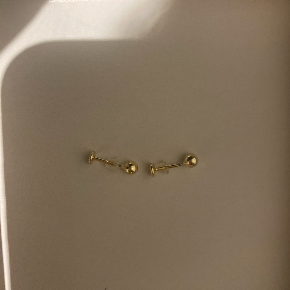 Gold plated earring studs